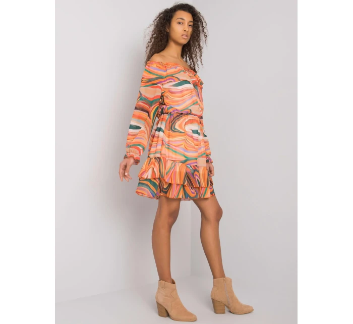 Šaty DHJ SK oranžová model 16283480 - FPrice Šaty DHJ SK oranžová model 16283480 - FPrice