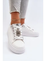 Bílé dámské tenisky s ozdobou Celedria Bílé dámské tenisky s ozdobou Celedria