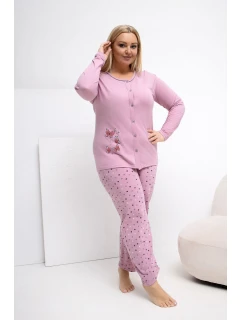 Pohodlná pyžama pro plnoštíhlé model 223304 Forever Pink