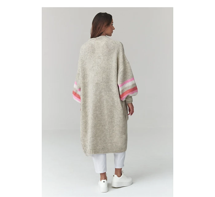 Svetr na zapínání  model 226864 Makadamia