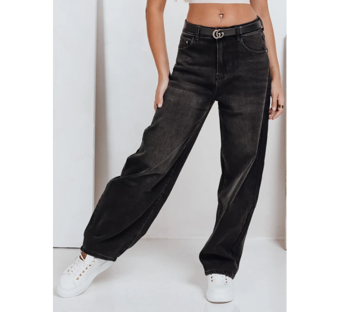 Dámské džíny balloon fit černé FashionStreet UY2741