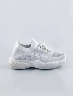 Bílé ažurové dámské sneakersy (JY21-2)