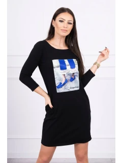 3D model 18743958 šaty se zirkony černé - K-Fashion