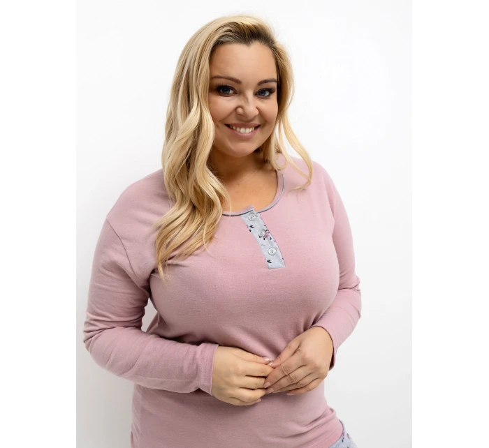 Pyžamo DU PI FP 501.22 tmavě růžové Pyžamo DU PI FP 501.22 tmavě růžové