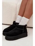 Dámské semišové sněhule Vinceza na platformě – černé Dámské semišové sněhule Vinceza na platformě – černé