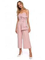 M571 Kombinéza bez ramínek - pudrová