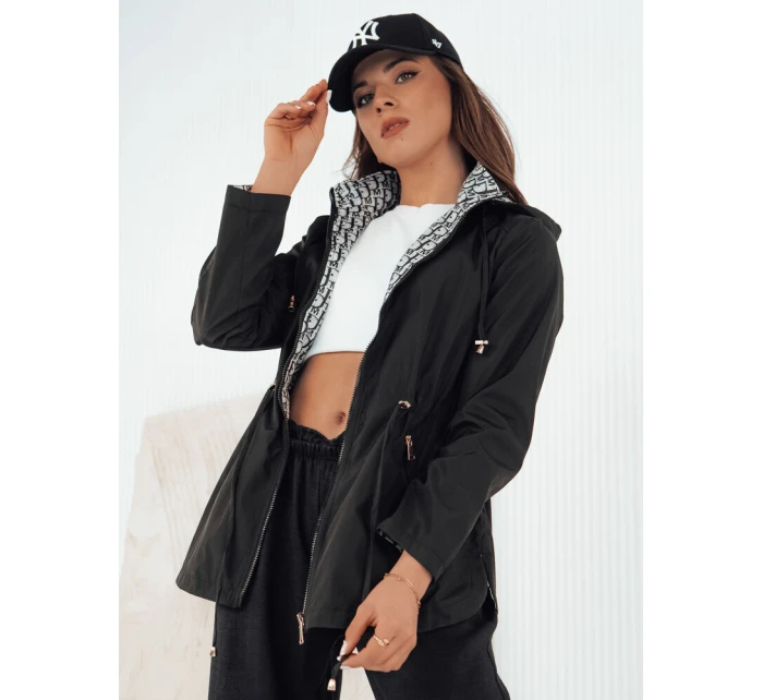 Dámská bunda parka BEGET černá FashionStreet TY4264 Dámská bunda parka BEGET černá FashionStreet TY4264