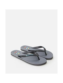 RIP CURL Icons Žabky s otevřenou špičkou šedé