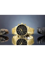 Pánské hodinky Giewont Chronograph Sapphire Gold Black GW6310-B4