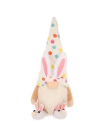 MEDVÍDEK GHOOM 25CM VE SNECH CHLAPEC JARNÍ DEKORACE