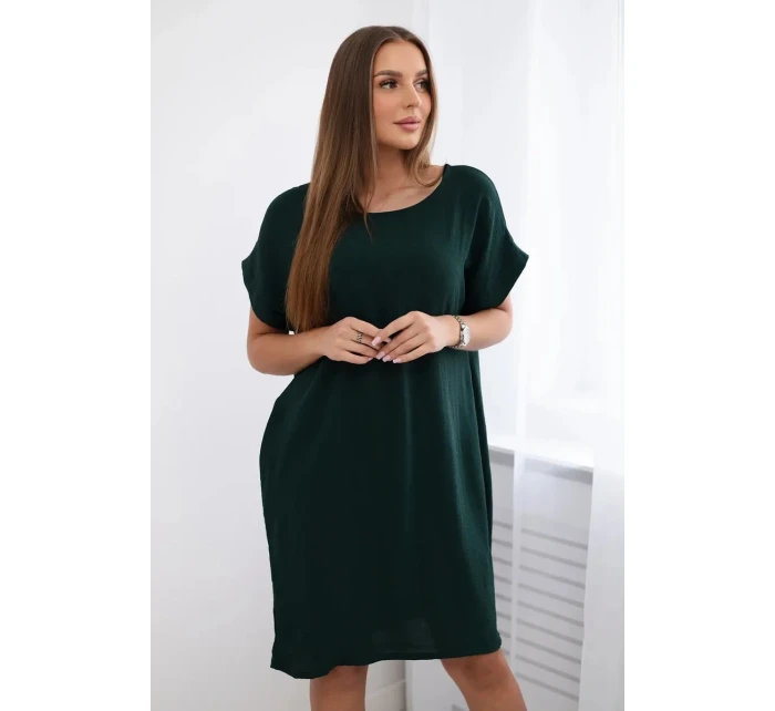 Šaty s kapsami tmavě zelená Šaty s kapsami tmavě zelená