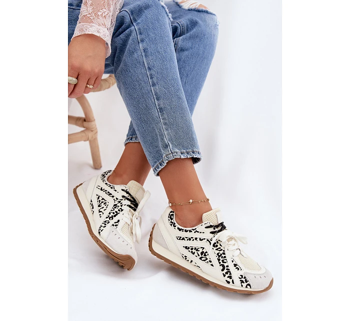 Kožené Semišové Dámské Tenisky Big Star model 22074797 Bílé - Big Star Shoes