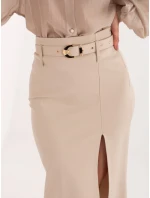 Spódnica IT SD model 21795598 beżowy - FPrice Spódnica IT SD model 21795598 beżowy - FPrice