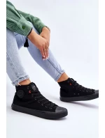 Dámské klasické vysoké tenisky Big Star T274033 Černé Dámské klasické vysoké tenisky Big Star T274033 Černé