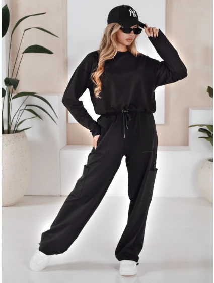 Dámská tepláková souprava černá Dstreet model 21970938 - FashionStreet