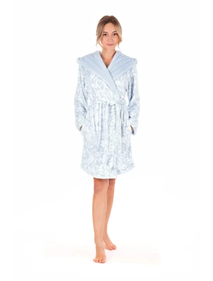 Flora krátký s kapucí model 20647536 modrá vzor - Vestis