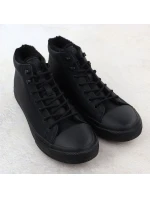 Pánské černé zateplené kotníkové tenisky model 21905111 - Big Star Pánské černé zateplené kotníkové tenisky model 21905111 - Big Star