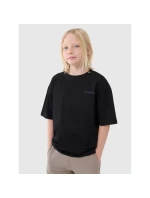 Chlapecké tričko oversize s nápisy 4F 4FJWSS25TTSHM2184-20S Chlapecké tričko oversize s nápisy 4F 4FJWSS25TTSHM2184-20S