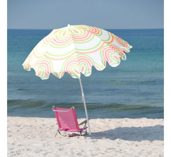 PLÁŽOVÝ A ZAHRADNÍ SLUNEČNÍK 160 CM ORANŽOVÝ A ZELENÝ PLÁŽOVÝ A ZAHRADNÍ SLUNEČNÍK 160 CM ORANŽOVÝ A ZELENÝ