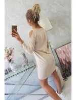 Šaty s potiskem Love béžové Šaty s potiskem Love béžové