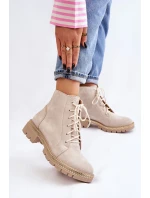 Flat Boots Lewski Shoes model 21607535 Světle béžová - Boto