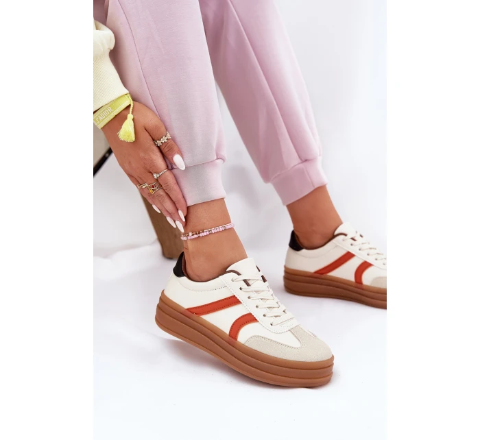 Dámské Tenisky Na Platformě Béžové Tolianna Dámské Tenisky Na Platformě Béžové Tolianna