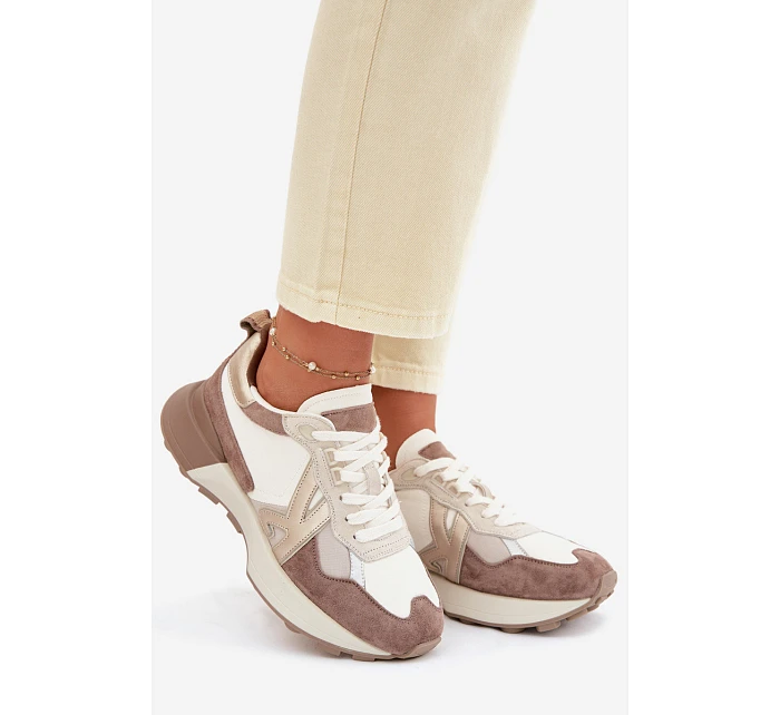 Dámské semišové tenisky Kobbo 66954 béžové Dámské semišové tenisky Kobbo 66954 béžové