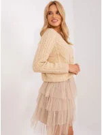 Sweter AT SW  beżowy model 18955284 - FPrice