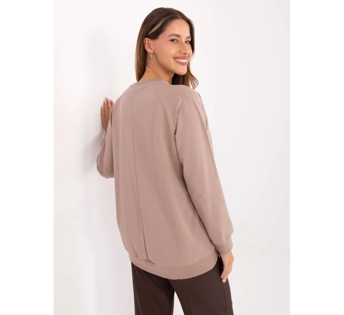 Bluzka RV BZ model 21406732 ciemny bezowy - FPrice Bluzka RV BZ model 21406732 ciemny bezowy - FPrice