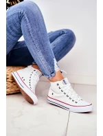 Dámské vysoké tenisky Big Star - bílé Dámské vysoké tenisky Big Star - bílé