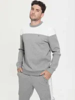 Pánská mikina Z2BQ01KBCK2 CGYH šedá/ecru - Guess