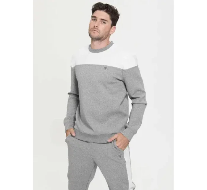 Pánská mikina Z2BQ01KBCK2 CGYH šedá/ecru - Guess Pánská mikina Z2BQ01KBCK2 CGYH šedá/ecru - Guess