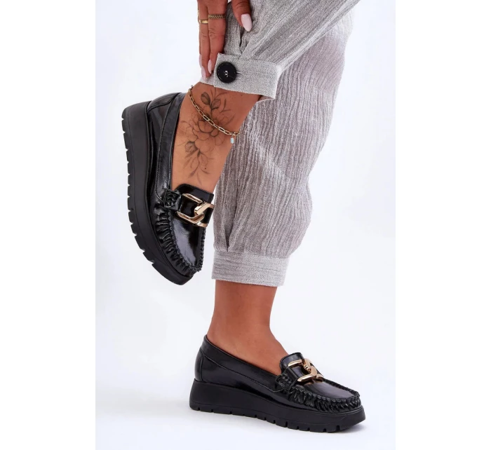 Mokasiny model 21099103 černé Step in style - SWEET SHOES