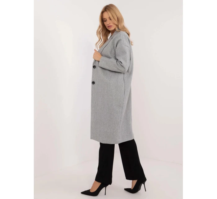 Dámský kabát TW EN BI 7298 2.14 Šedá - Och Bella