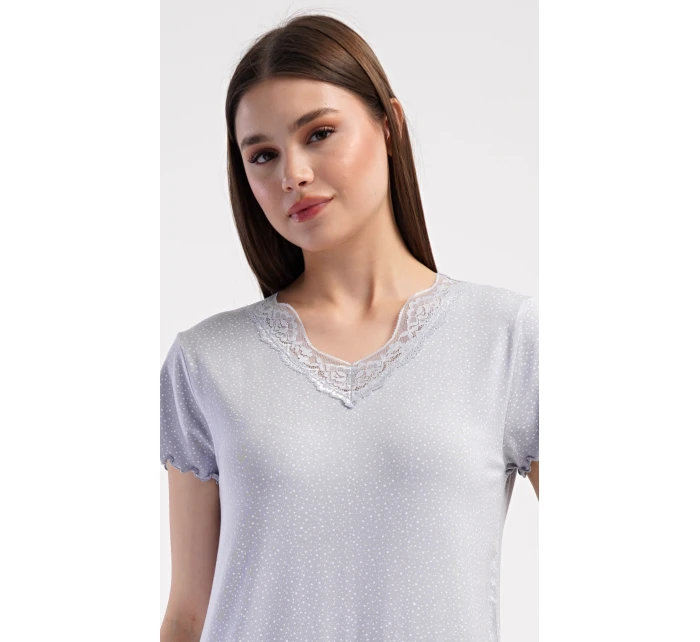 Dámská noční košile s krátkým rukávem Winter Dámská noční košile s krátkým rukávem Winter