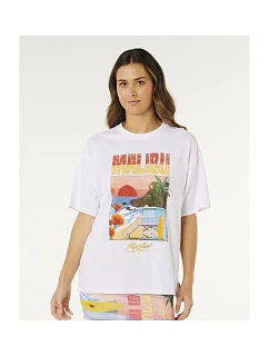 Dámské tričko RIP CURL Hayley O Heritage Tee, bílé