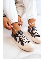 Dámské Materiál Sneakers Camo BIG STAR JJ274237 Bílo-šedé Dámské Materiál Sneakers Camo BIG STAR JJ274237 Bílo-šedé