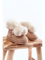 Dětské teplé sněhule Světle béžová model 21600365 - Boto