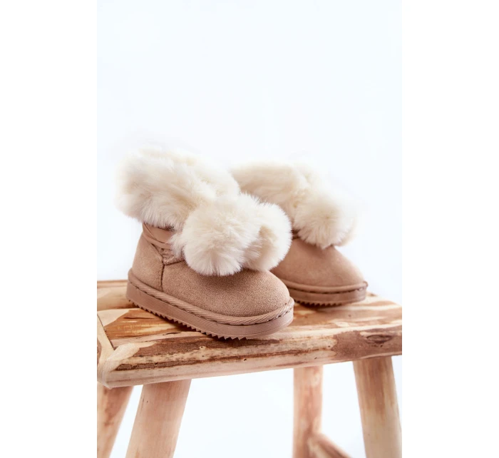 Dětské teplé sněhule Světle béžová model 21600365 - Boto