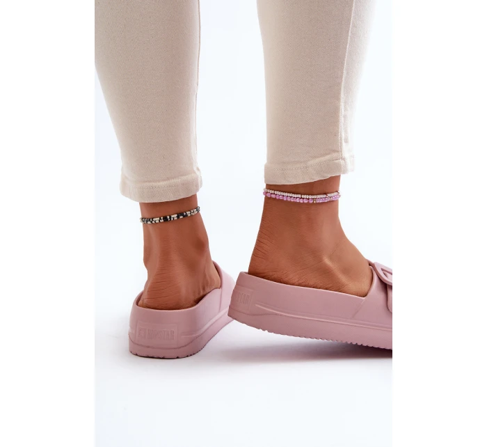 Dámské Pěnové Žabky Na Platformě S Big Star Růžové model 21654877 - Big Star Shoes