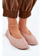 Semišové Dámské Baletky Big Star model 21690769 Růžové - Big Star Shoes Semišové Dámské Baletky Big Star model 21690769 Růžové - Big Star Shoes