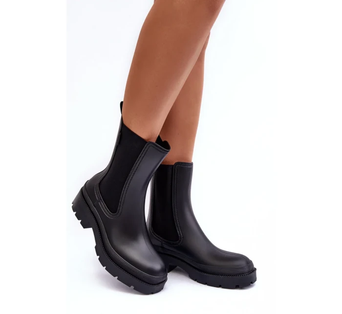 Matné boty Big Star černé Matné boty Big Star černé