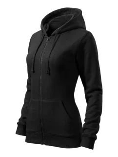 Trendy Zipper mikina dámská černá
