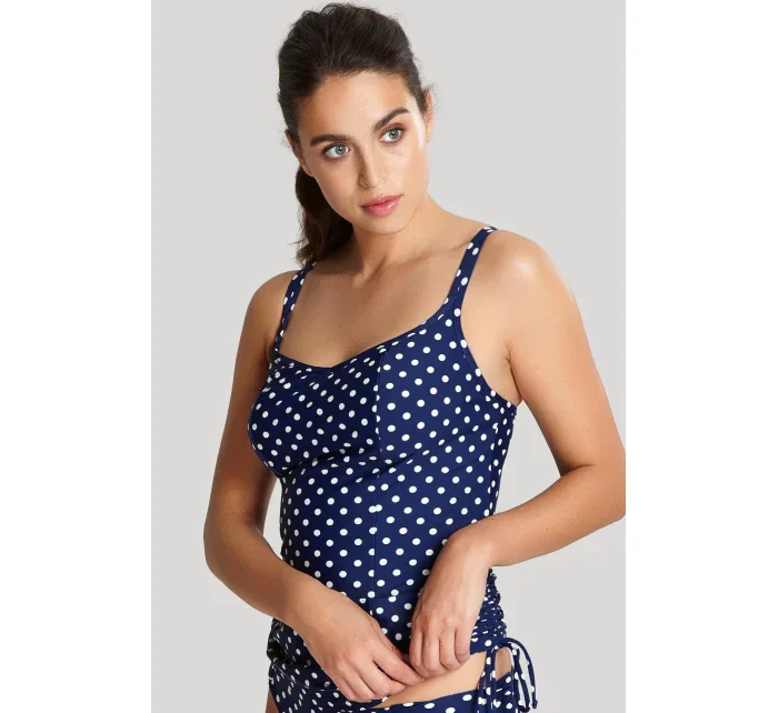 Vrchní díl plavek Swimwear Anya Spot Balconnet Tankini navy/ivory SW1011 - Panache Vrchní díl plavek Swimwear Anya Spot Balconnet Tankini navy/ivory SW1011 - Panache