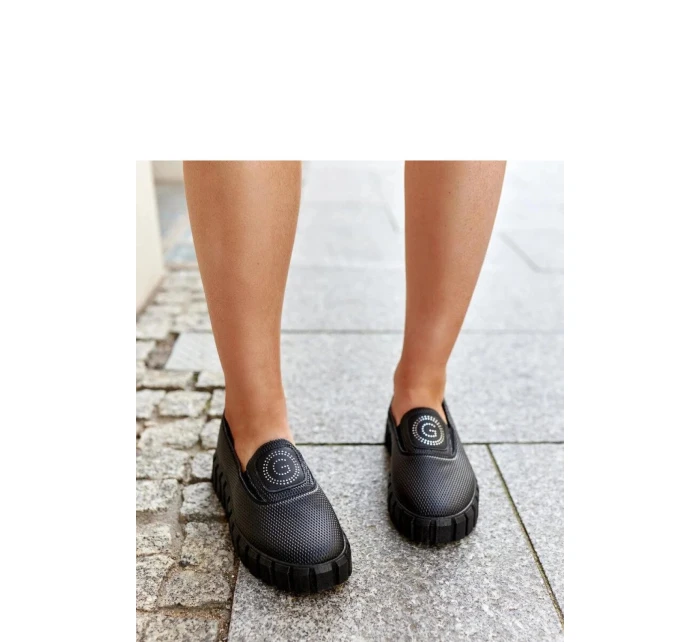 Dámské polobotky TQ2407 Černá - Gemre