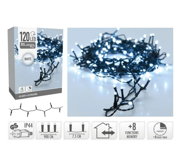 LAMPKI CHOINKOWE 120 LED BIAŁY model 21832451 LAMPKI CHOINKOWE 120 LED BIAŁY model 21832451