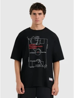 Pánské tričko oversize s potiskem model 21816916 - 4F