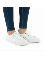 Dámské nízké tenisky z eko kůže bílé model 21906623 - Big Star