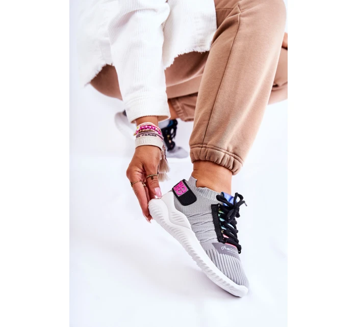 Dámská sportovní obuv nazouvací šedá Klayra Dámská sportovní obuv nazouvací šedá Klayra