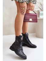 Lakované Boty Worker S Zlatým Detalem Na Černé model 21672971 - Zazoo